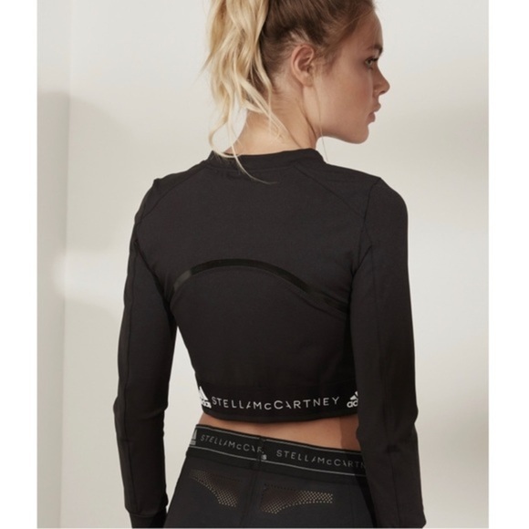 Adidas Stella McCartney training climachill run 3/4 leggings blue medium - Picture 4 of 5